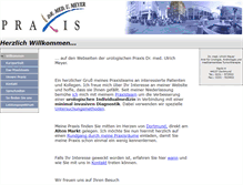 Tablet Screenshot of praxis-dr-meyer.de